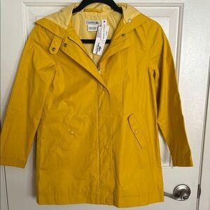 Lacoste Yellow Hooded Raincoat kids 10